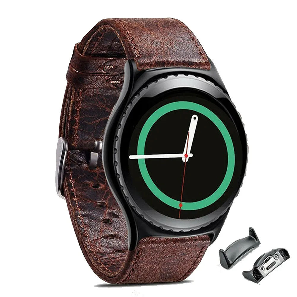 Спортивный ремешок для часов для samsung Galaxy gear S2 R720 R730 Wirststrap из натуральной кожи сменный ремешок для часов