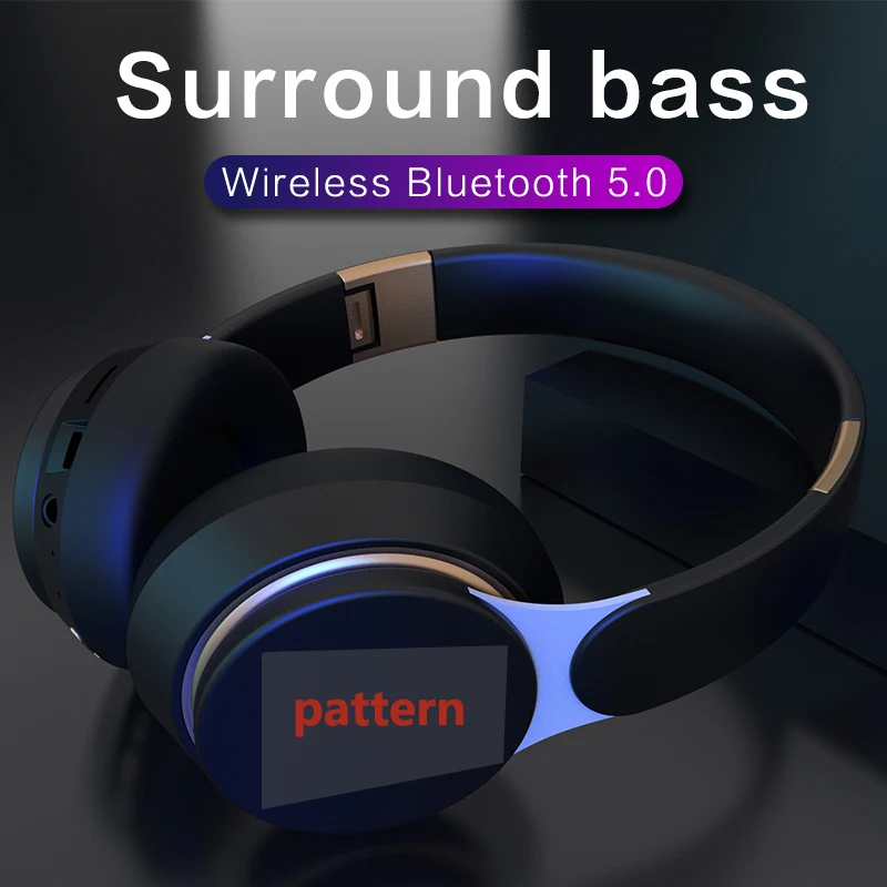 Головная повязка Складные Bluetooth наушники Беспроводная гарнитура с