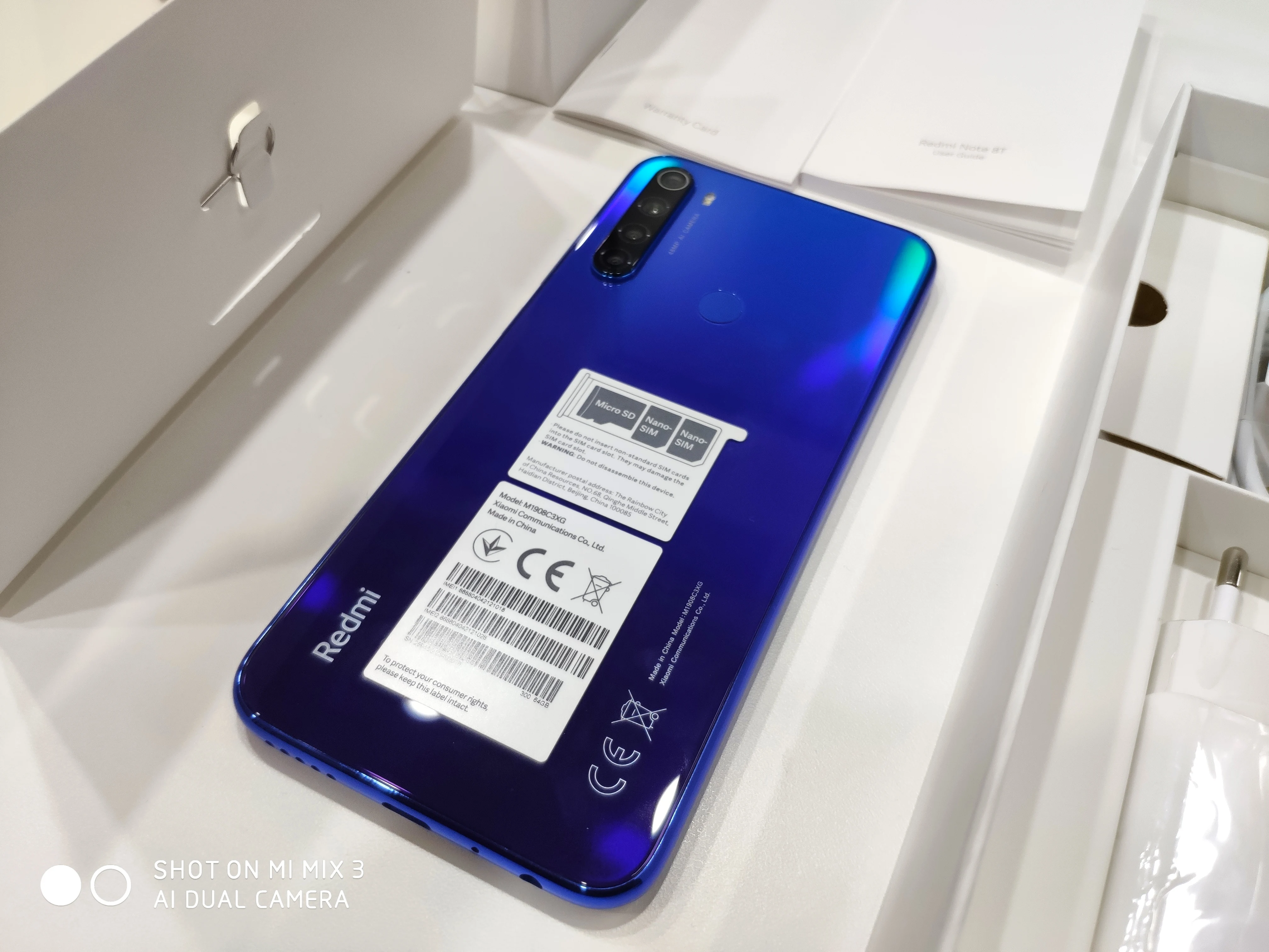 Xiaomi Redmi Note 8T(8 T) Глобальная версия 4G 64G Смартфон NFC 18 Вт Быстрая зарядка 48-мегапиксельная четырехъядерная камера Snapdragon 665 4000 мАч