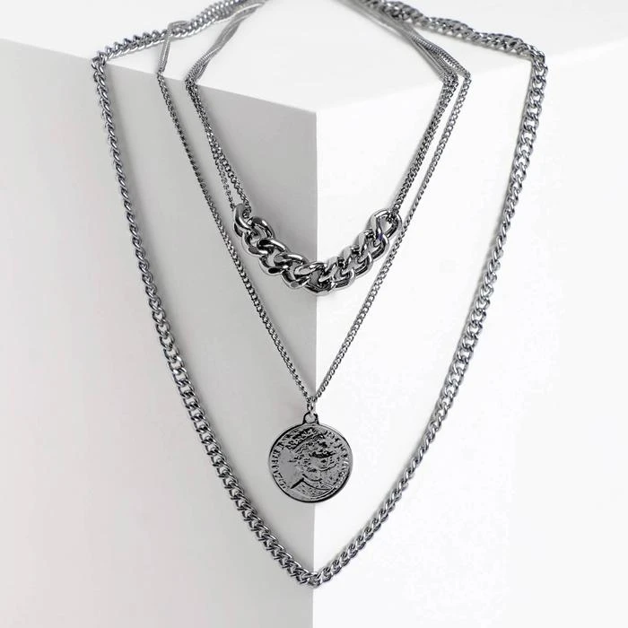 Pendant Chain Locket Dense Weave Color Gray L 50 Cm Bijoux Neck Jewelry Chain Decorative Chain Pendant Necklaces Aliexpress
