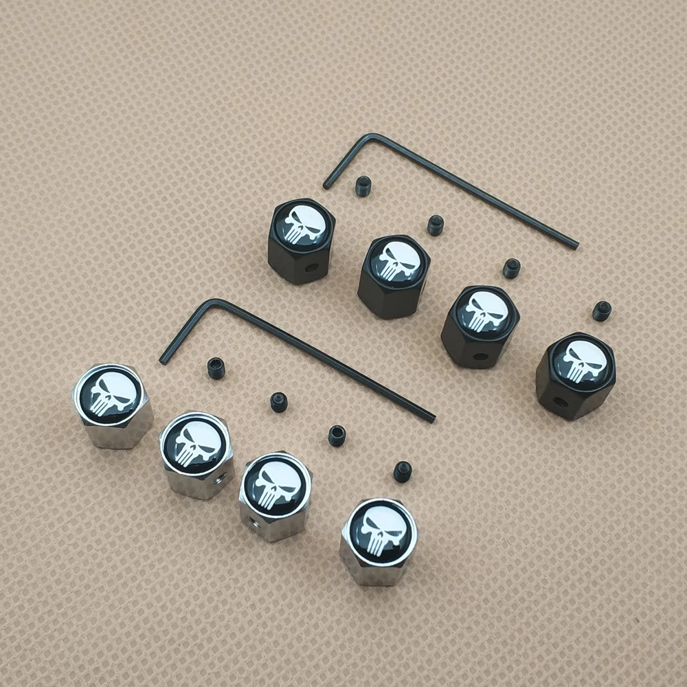 

4Pcs Anti theft Dust Wheel Wheel Tire Valve Air Cap punisher Badge Dust Covers For Car Air Leakproof