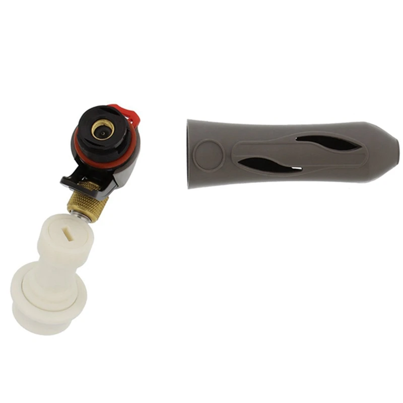 Bar Accessories Carbonation Cap with 5/16 inch Barb Co2 Keg Charger Kit with Ball Lock Disconnect Beer Brewing Soda Drink