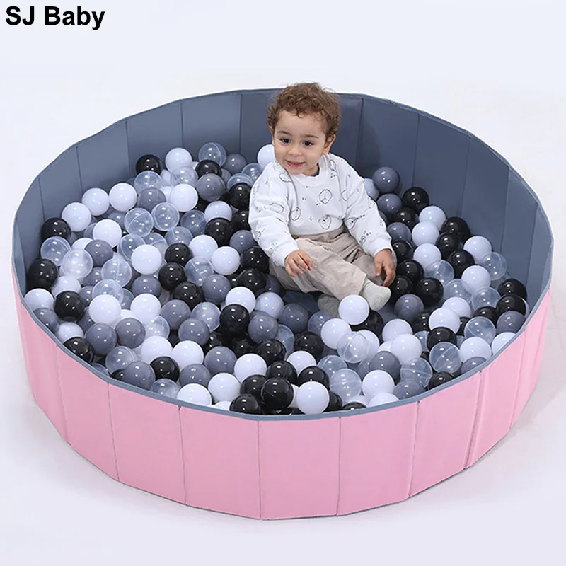 Infant Shining Ball Pits Foldable Ball Pool Ocean Ball Playpen Toy Washable Folding Fence Kids Birt