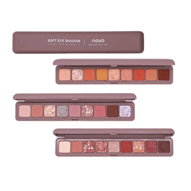 

Beauty Glazed Makeup Eyeshadow Pallete makeup brushes 9 Color Shimmer Pigmented Eye Shadow Palette Make up Palette maquillage