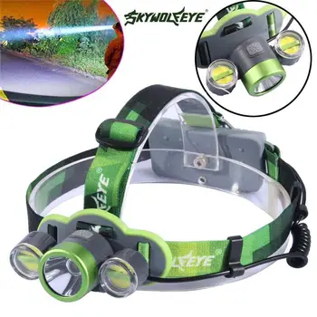 

35000Lumen +COB 3 LED USB Headlamp 5 Modes Cycling Flashlight Torch