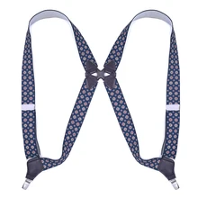 Bretelles à Clip latéral pour hommes, Style 3.5cm de large, robuste, grand pantalon élastique réglable, bretelles, cadeaux pour papa 