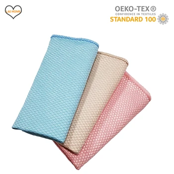 

3PCS Mirror glass cleaning cloth french terry no water marks scale towel remove fog car window wipes waffle home rags 30/40CM