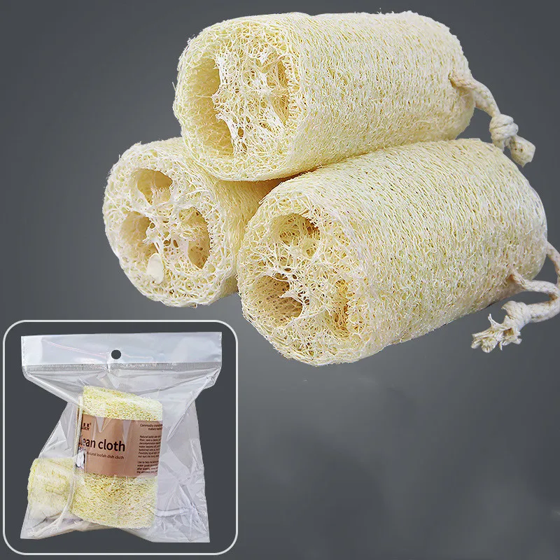 Loofah scouring pad