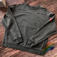 Thick Batik Dark Gray CAVEMPT C.E19AW Sweatshirts Crewneck Men Woman 1:1 Top Quality Wash CAVEMPT Cav Empt Hoodie 1