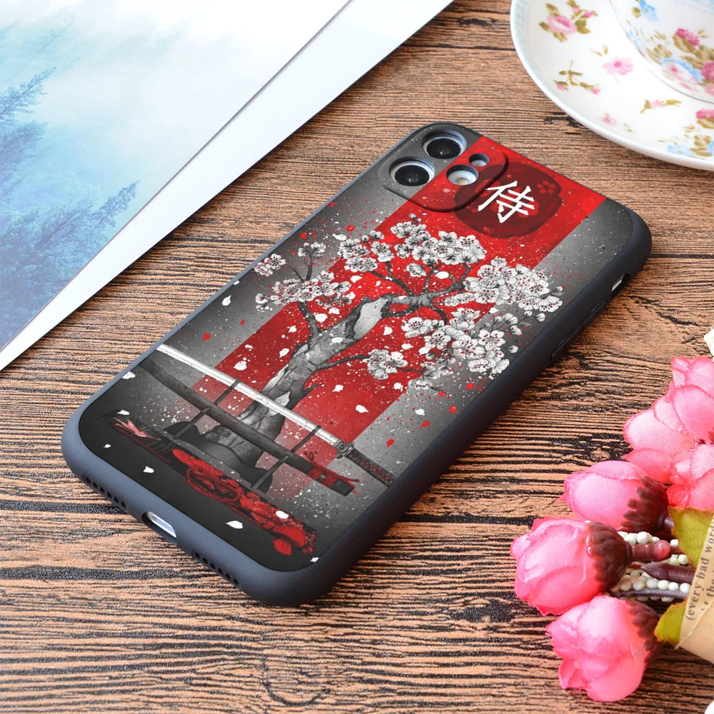 

For iPhone Samurai Print Soft Matt Apple iPhone Case