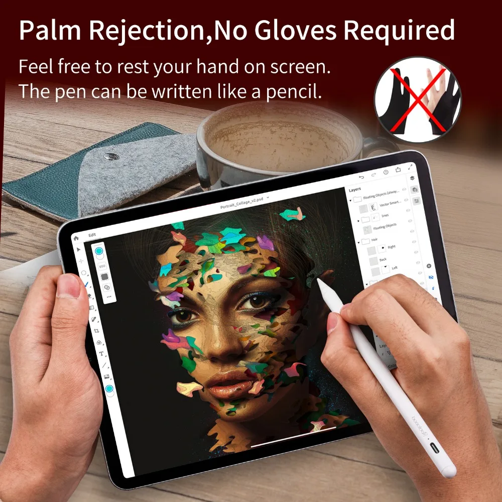 Карандаш для Apple iPad, активный стилус для Apple Pencil 2 iPad и 6th 7th Gen/Pro 3rd Gen/Mini 5th