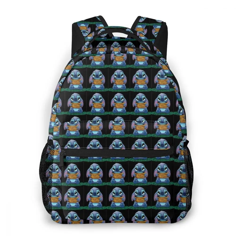 

Cartoon Image Print Annie Lilo & Stitch Stitch Has A Glitch lovely alien baby Stitch Casual Backpack