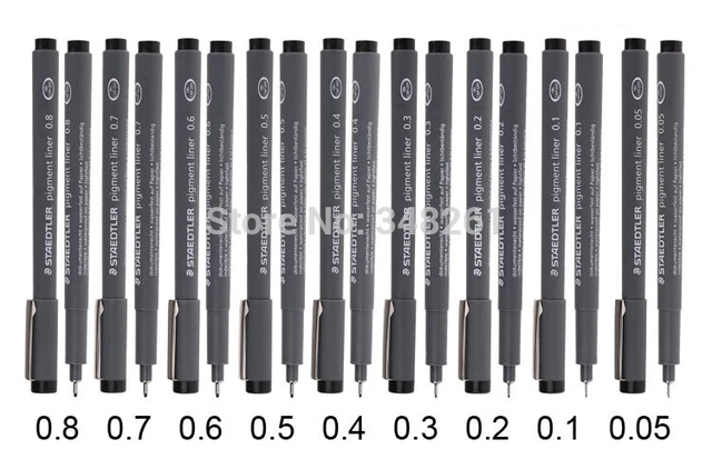 Staedtler Pigment Liner Pen - Black, 1.2 mm