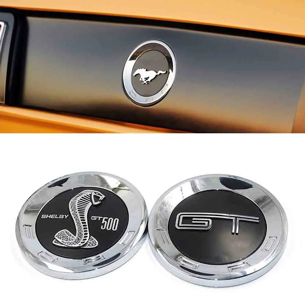 

3D Horse Style Car ABS Rear Back Emblem Badge Sticker 50 Years Shelby GT500 Roush Laguna Seca for Ford Mustang 2010 Up +