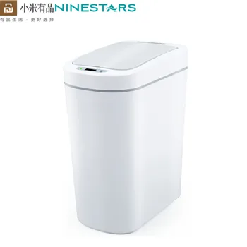 

Original mijia NINESTARS Smart Trash Motion Sensor Auto Sealing LED Induction Cover 7/10L Home Ashcan Bins for Xiaomi Smart Home
