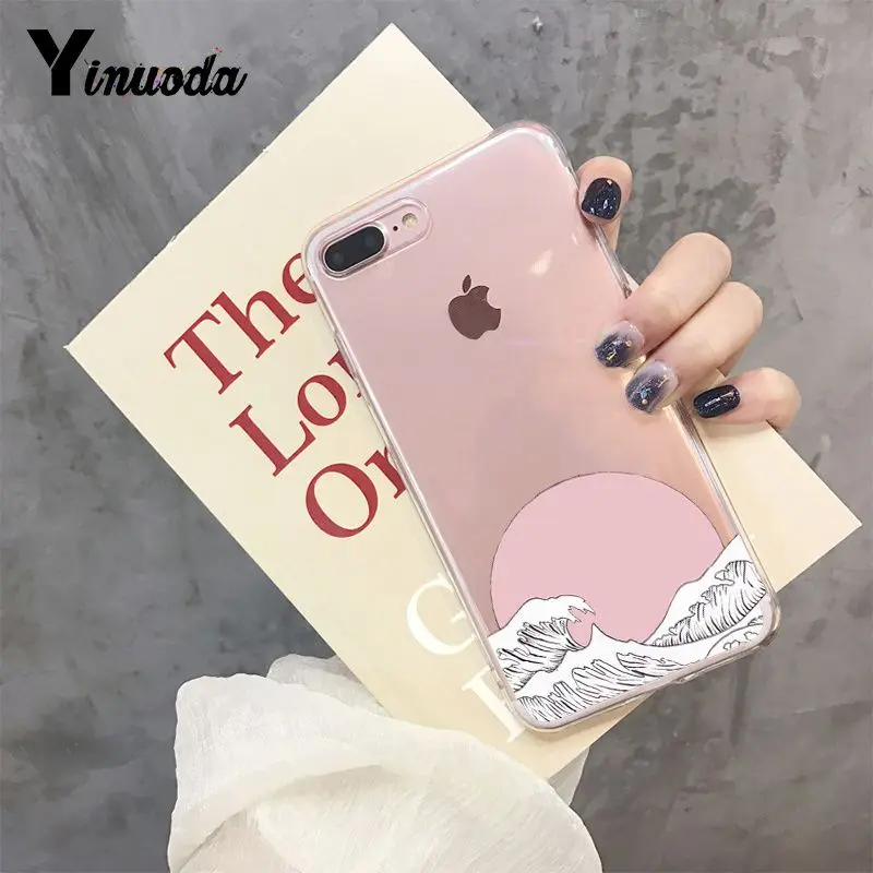 Yinuoda большая волна от Kanagawa DIY аксессуары для телефонов Чехол для Apple iPhone 8 7 6 6S Plus X XS max 5 5S SE XR чехол - Цвет: 4