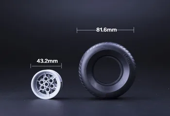 

2pcs/lot DECOOL Technic Car Batmobile Batpod Tire 81.6x44mm Tyre Compatible 18450 56908 MOC Bricks Blocks Parts Toys