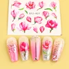 24pcs/Set Blossoming Flower Nail Art Stickers Water Decal Rose Floral Nail Wraps Designs Slider Manicure Decoration TRSTZ930-969 ► Photo 3/6