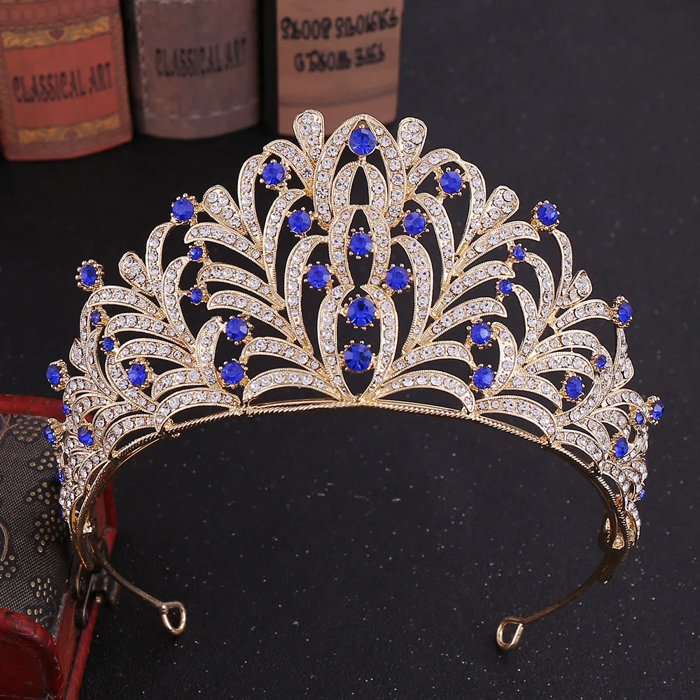 Новая мода Классическая принцесса Свадебная Корона Hairband кристалл в форме листика повязка для волос, диадема для невесты женские аксессуары для волос для свадебной вечеринки