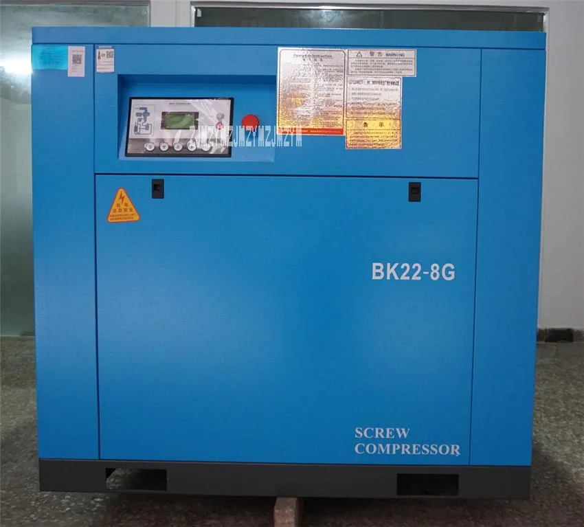 BK22-8G Винтовой Воздушный Компрессор Электрический винтовой компрессор механический энергосберегающий компрессионный вертикальный винт компрессор 380 В 22 кВт