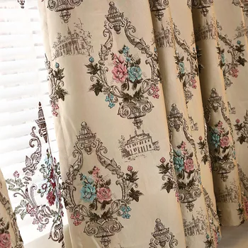 

European Curtain Fabric Manufacturers Sell High-grade Living Room Bedroom Shading Custom High-precision Relief Jacquard Curtain