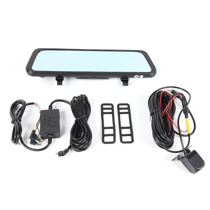 Anytek A7 FHD 1080P Автомобильное зеркало заднего вида DVR камера 9,6" двойной объектив поток медиа ночного видения ADAS Dashcam вождения видео рекордер
