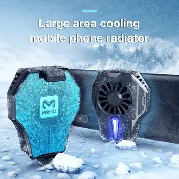 

Mobile Phone Radiator Portable Gaming Cooler Wireless Phone Handle Heat Sink Mini Controller With Cooling Fan For PUBG