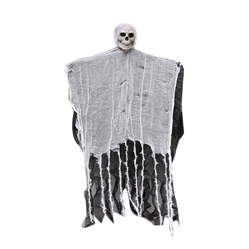 

Illuminate Skull Halloween Skeleton Hanging Ghost Terror Death Prop Party Decor @LS