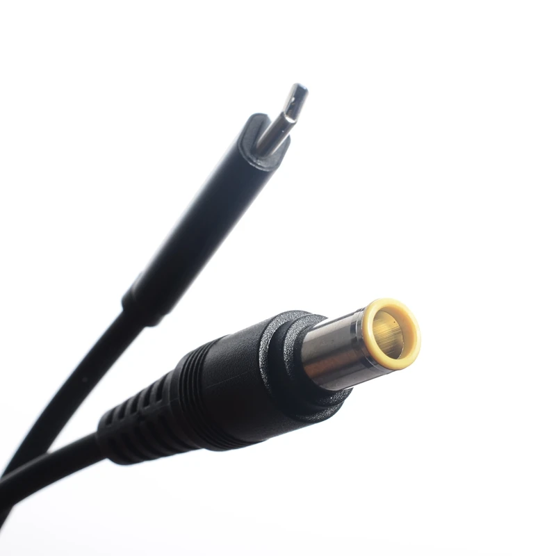 Cabo Conversor de Tomada tipo c Usb c para 7.9*5.5 mm Adaptador dc pd para Lenovo Thinkpad X60 T60 T61 X200 X201 X220 X230 - Imagem 4