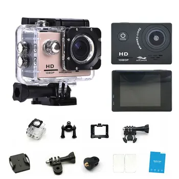 

100% Goldfox Action Camera HD 1080P 2.0" LCD Screen 120D Go Underwater 30M Waterproof pro Video Recording Cameras Mini Sport Cam