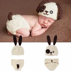 Conjunto de ropa de dibujos animados para recién nacido, conjunto de ropa de animales hechos a mano, cubierta de pañal para Cosplay, fotografía, Custume, de 0 a 6 meses