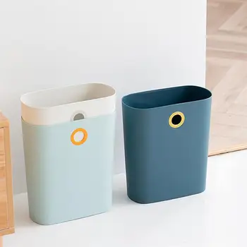 

1Pc Hanging Garbage Bin Trash Can Waste Rubbish Container Storage Garbage Box Waste Organizer for Kitchen Cabinet Living Room