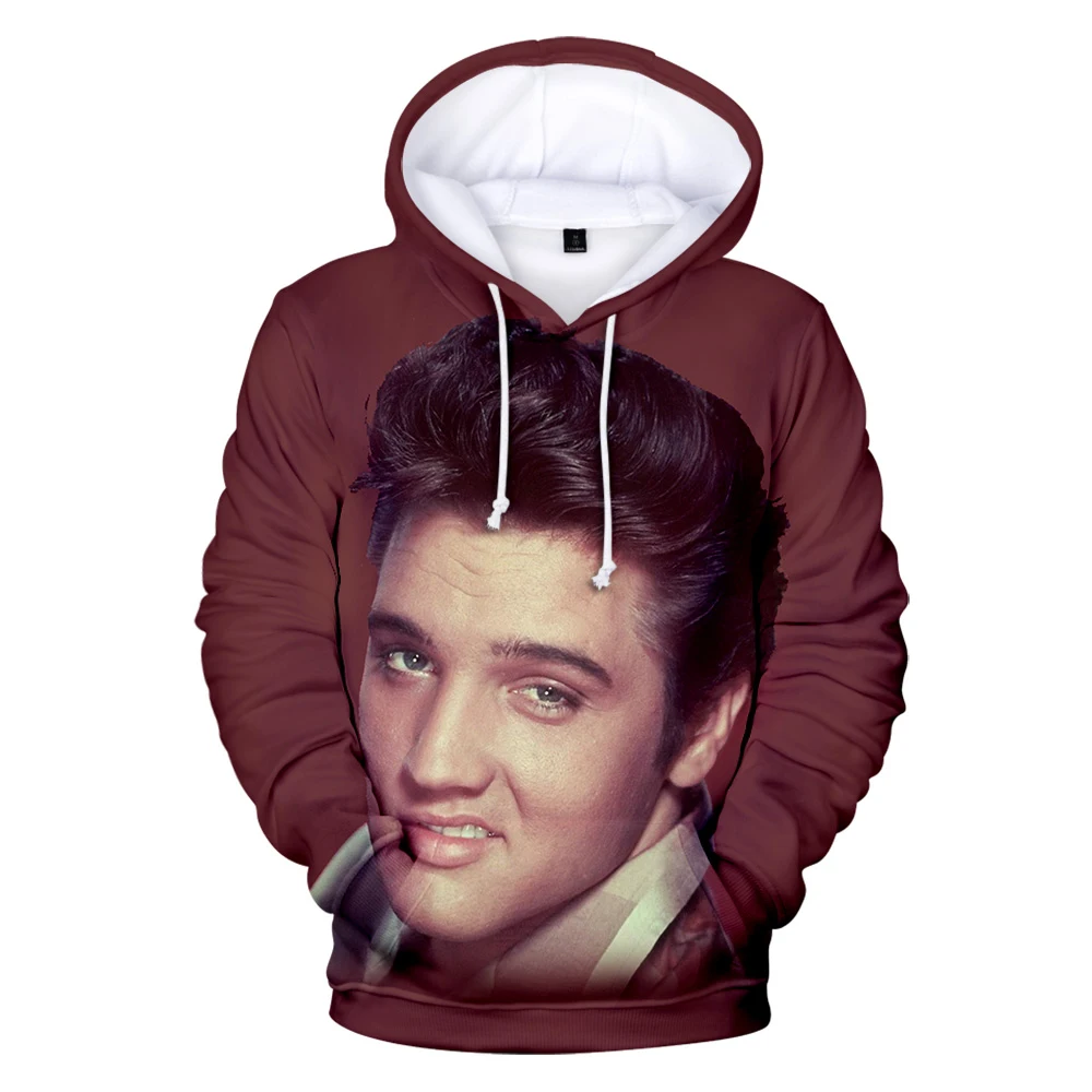 Новинка толстовка с капюшоном 3D Elvis Presley свитшот для мужчин и женщин модная