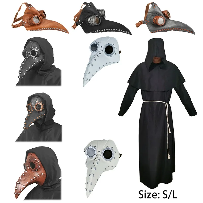 máscara de látex para máscara do nariz bico de acessórios para máscaras de festa de halloween