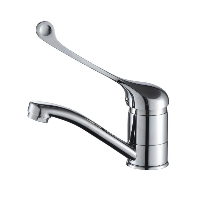 

Alloy Boxer Horseshoe Short Handle Elbow Open Medical Handle Faucet Long Handle Basin Sink Faucets