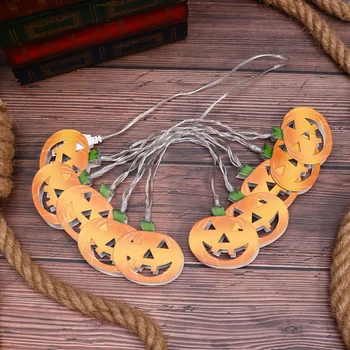 

1 Pc Pumpkin Lantern String Lights USB Charging LED String Lights Decoration Lamp for Halloween Party Festival (Orange)