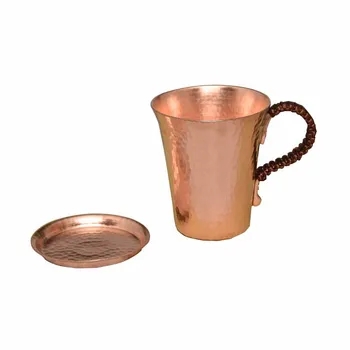 

1pcs High Quality Hammered Moscow Mule Mug Pure Red Copper Cofee Wine Beer Cup Milk Tumbler Moscow Mules