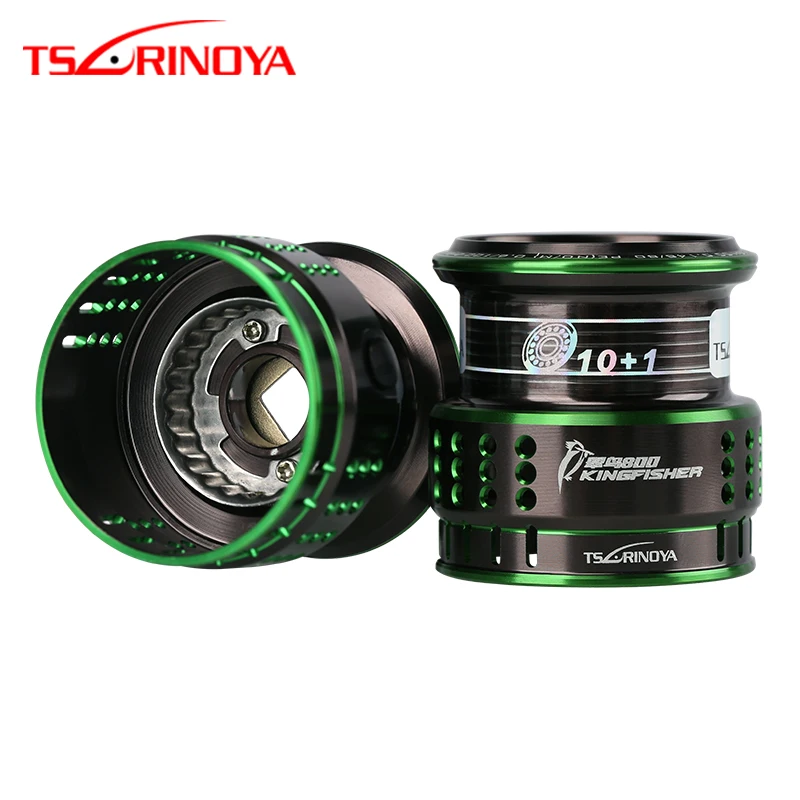 

TSURINOYA KINGFISHER 800 1000 Spare Deep Shallow Spool Spinning Reel Ultra-light Aluminum Alloy Additional Spool Replacement