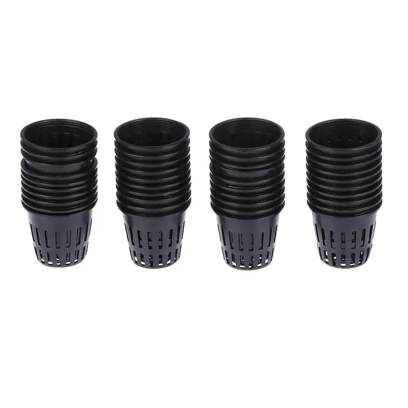 40PCS Plant Pots Soilless Culture Planting Net Cup Hydroponic Plastic Mesh Basin Plant Container Succulent Plant Cactus Pot