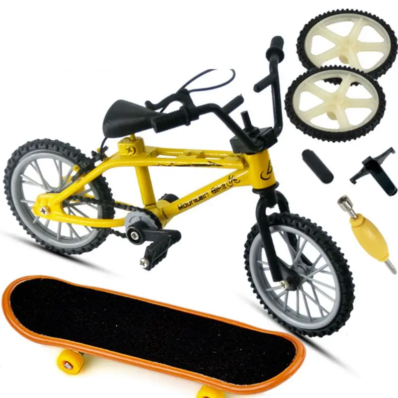 

Mini Alloy Finger Bicycle Sport Bike Fingerboard DIY Creative Game Skateboard