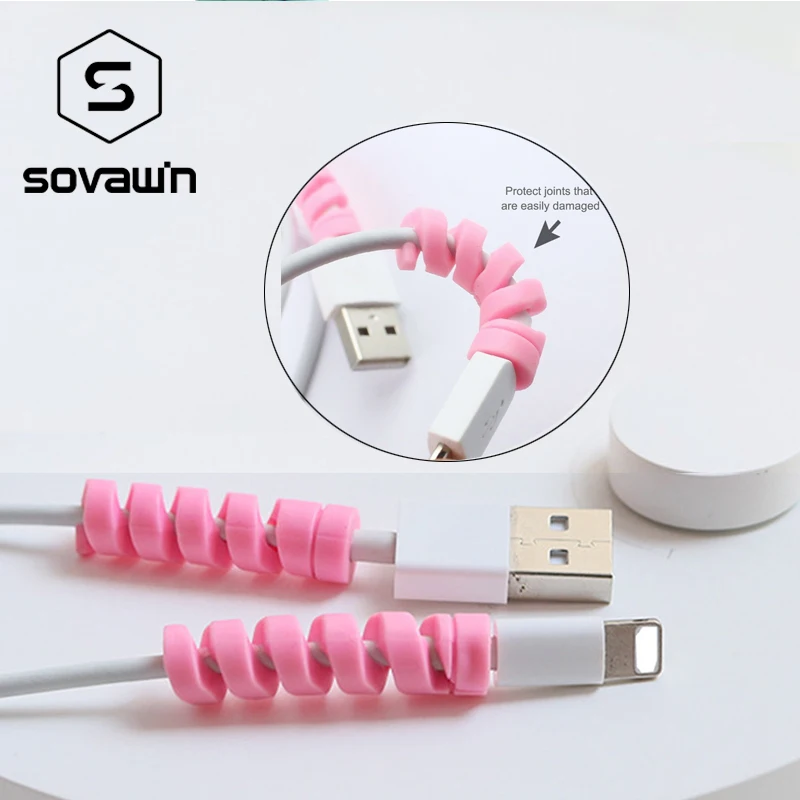 2 шт. Многофункциональный usb-кабель для сматывания шнура телефона органайзер