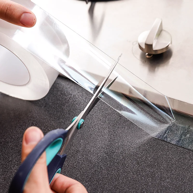 

5 M Kitchen Sink Waterproof Mold Strong Self-adhesive Transparent Adhesive Tape Bathroom Toilet Slit Strip Pool Water Seal Tape