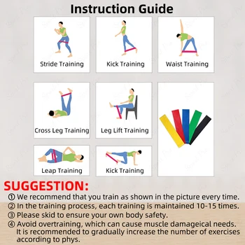 Fitness Resistance Bands Rubber Bands For Fitness 4