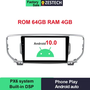

ZESTECH 4+64 GB PX6 1din Android Car Radio for Kia Sportage 2018 Multimedia Car Head Unit For Sportage 2019 Car GPS Navigation