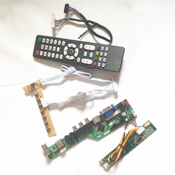 

For LP133X09-A2/B2 T.V53 drive card board HDMI VGA AV USB RF 1CCFL LVDS 20Pin LCD display panel Inverter+Remote+keyboard DIY kit