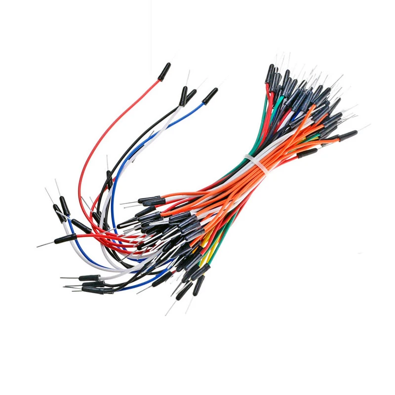 65pcs/Lot New Solderless Flexible Breadboard Jumper wires Cables Bread plate line | Электронные компоненты и