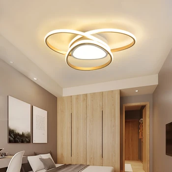 

Modern minimalist creative indoor golden round led ceiling light, suitable for living room, bedroom, kitchen, shop lighting
