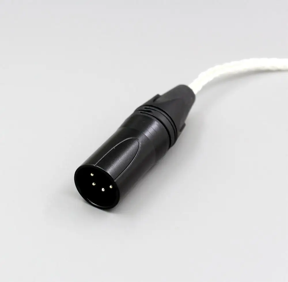 LN006461 New Pin 99 Pure Silver 8 Core XLR Headphone Cable For Oppo PM 1 PM 2 Planar Magnetic 1MORE H1707 Sonus Faber Pryma