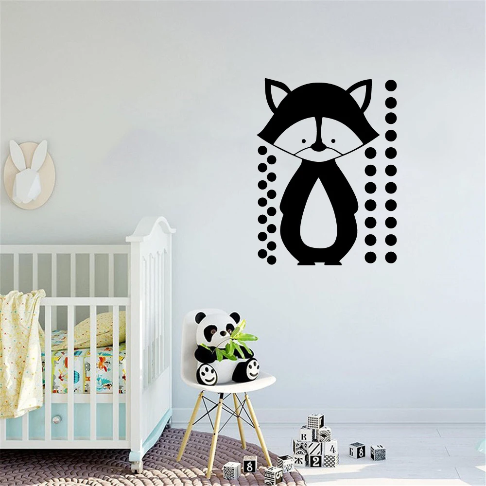 

Nordic Style Forest Animals fox Cartoon Wall sticker Decals For Children's Room Decoration decals Bedroom decor Vinyl ph284