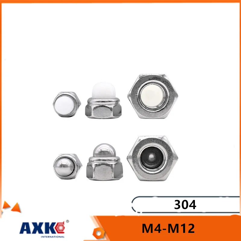 M4 M5 M6 M8 M10 M12 304 колпачок из нержавеющей стали полукруглая купольная Шестигранная